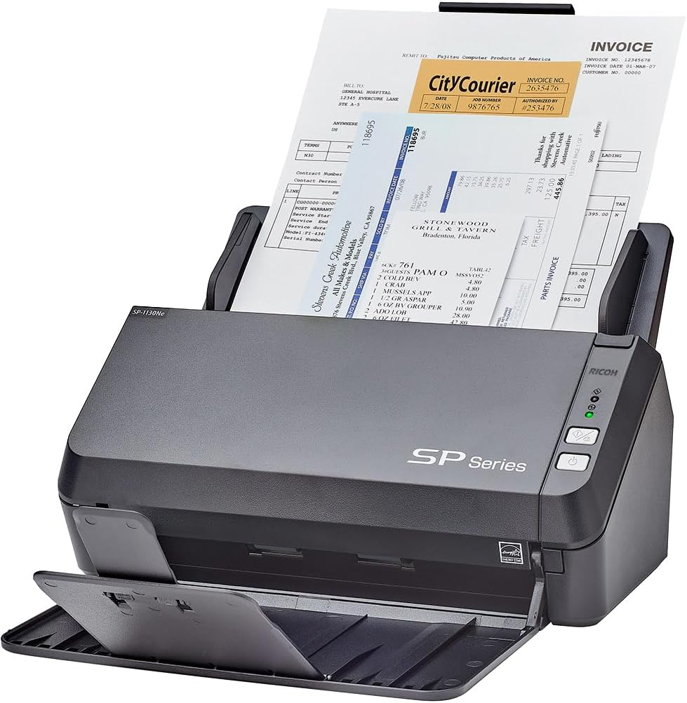 RICOH SP-1130Ne Easy-to-Use Color Duplex Document Scanner with Automatic Document Feeder (ADF) and Twain Driver RICOH SP-1130Ne Easy-to-Use Color Duplex Document Scanner with Automatic Document Feeder (ADF) and Twain Driver