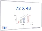 Magnetic White Board, maxtek Whiteboard for Wall Mounted, Lightweight Hanging Whiteboard for Home Office School (36x24inch, White)