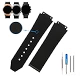 Big Bang Rubber 25mm Silicone Watch Bands Replacement Fit for Hublot 19mm*25mm*22mm Big Bang Watch Strap Wirstband(without metal buckle) For Men and Women