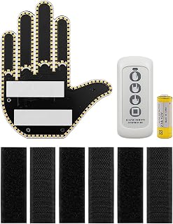 Car Finger LED Light with Remote Control Car Rear Window Finger Light Fun Finger Stick Light Vehicle Accessories