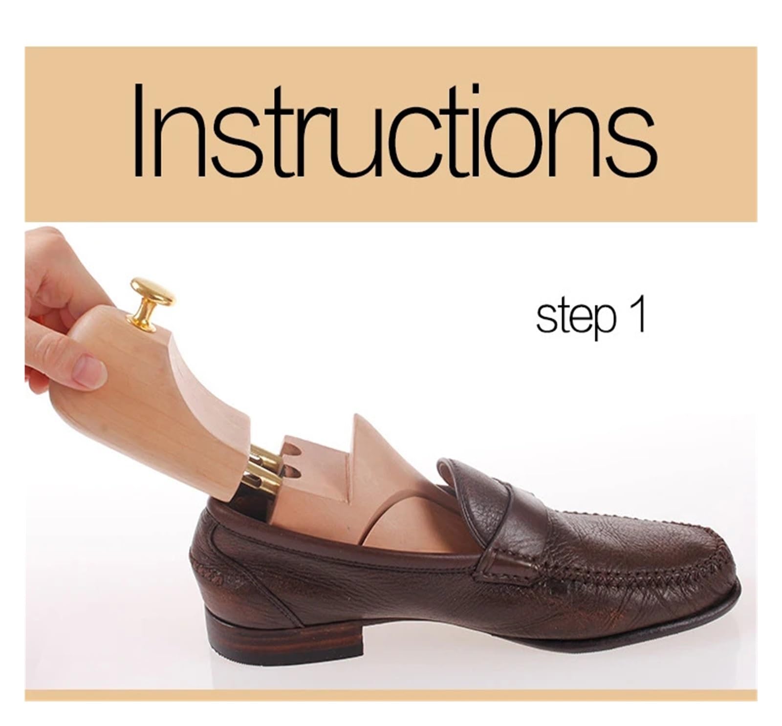 1 par de árboles de zapatos ajustables de madera for hombres y mujeres, soporte de zapato sólido de primavera, perilla de Metal, moldeador de árbol de zapatos, ensanchador de zapatos Adecuado Para Bot