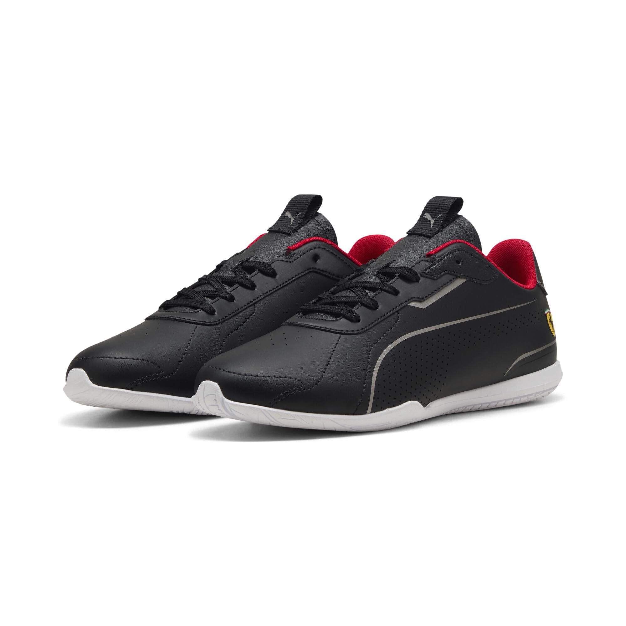 PUMA Erwachsene Scuderia Ferrari Neo Cat 3.0 Sneakers 39, Black Aged Silver Gray