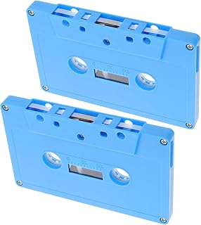 LOLIPPYY 2 Piezas Casete De Cinta Retro Cintas De Casete En Cintas De Audio Cintas De Música En Casete Cintas De Casete De Hip Hop El Plastico Sky-blue