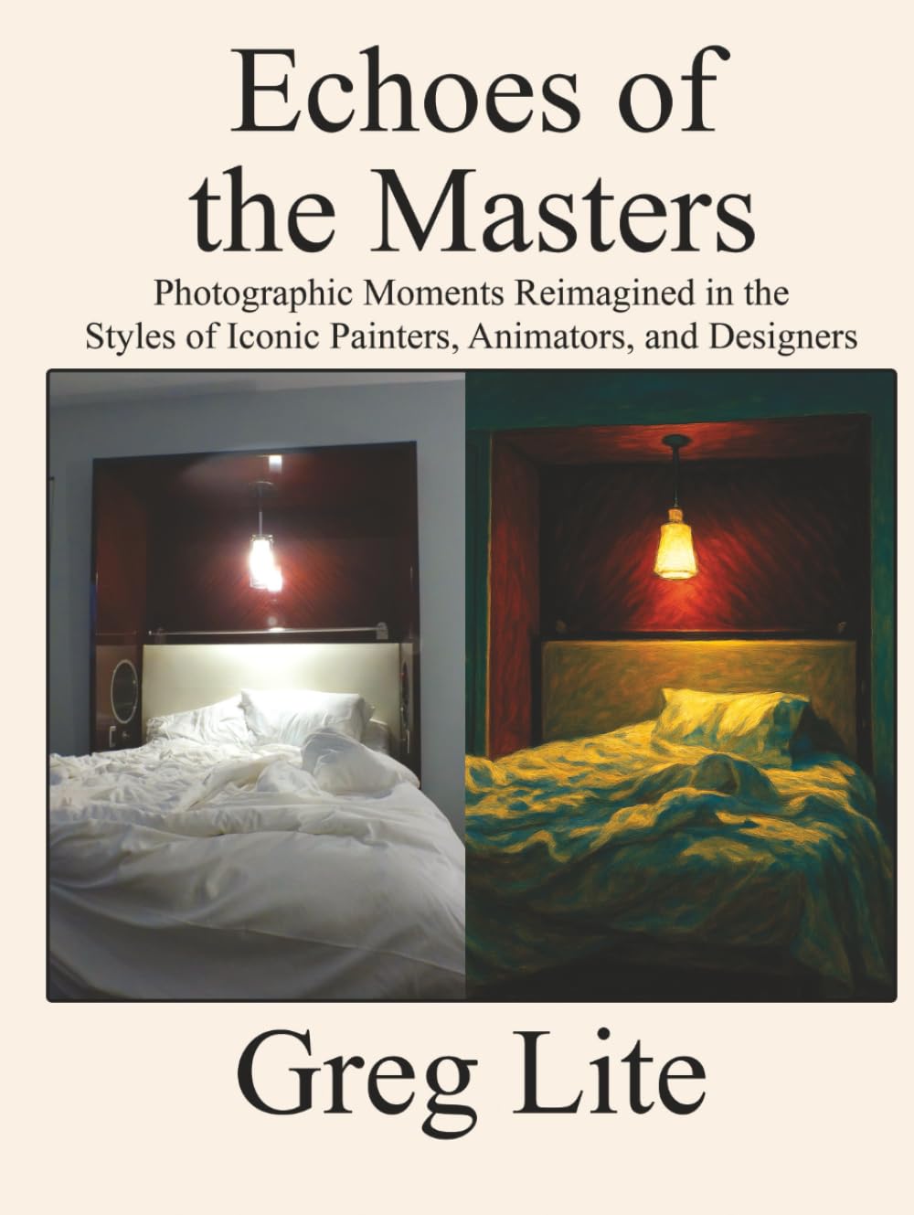 Photographie de style peintres célèbres et album d'art visuel pour graphistes