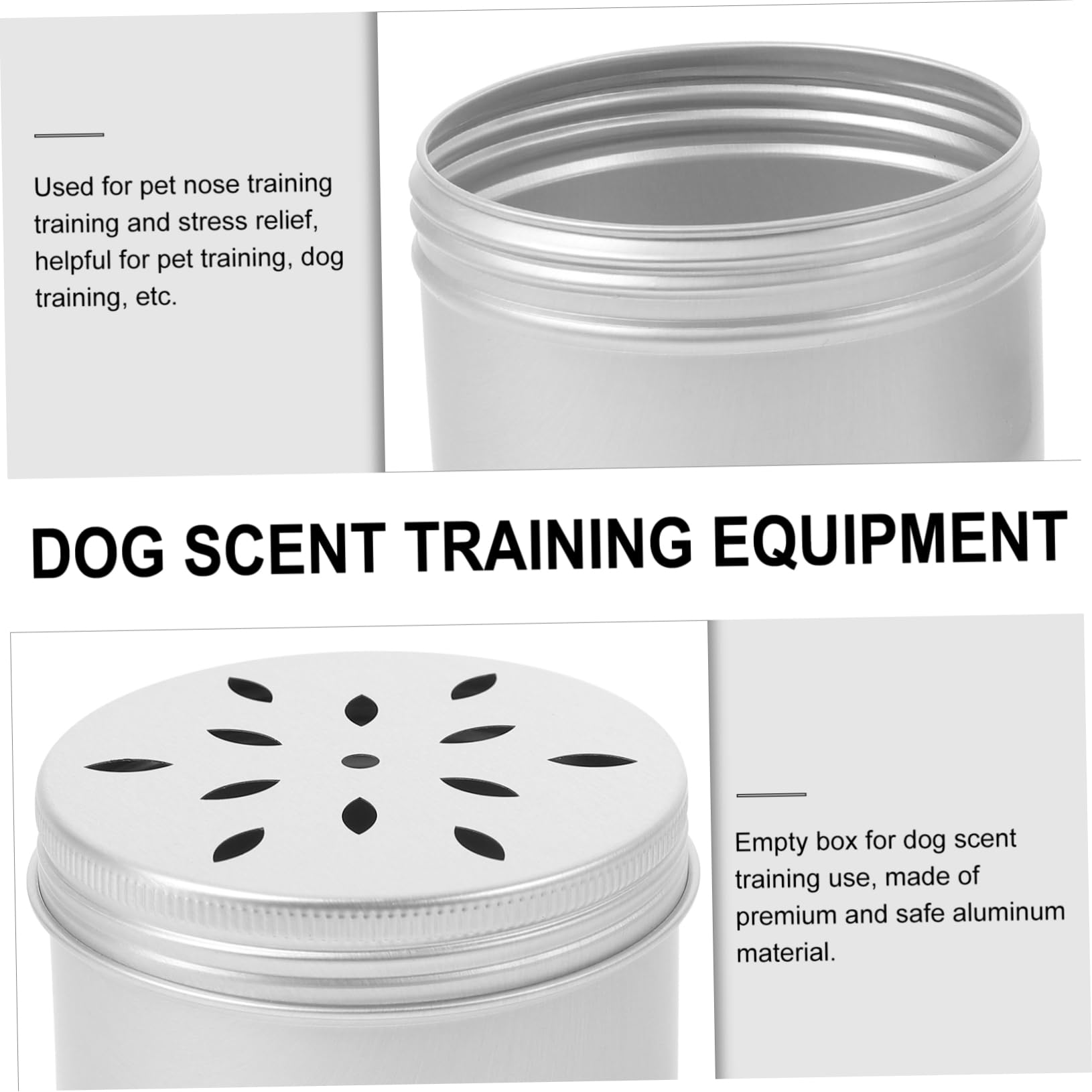 20piezas Caja De Olores para Adiestramiento Contenedor De para Entrenamiento Accesorio De para Detectores