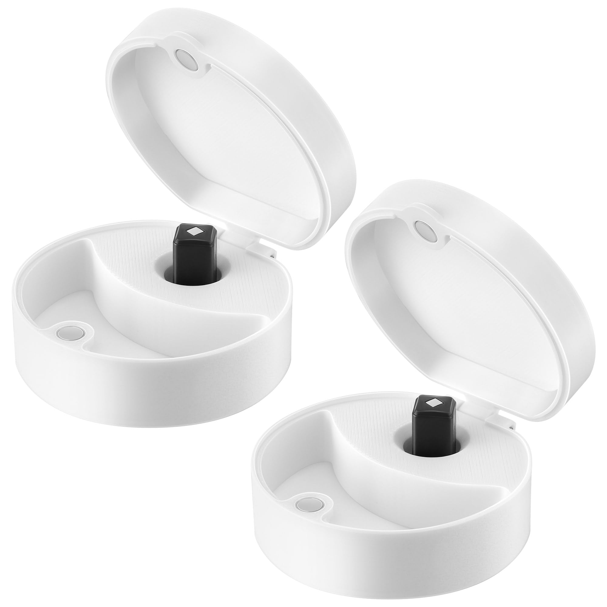 2 Pack Small Travel Case for Magnetic Nose Strips and Magnetic Refill Applicator - Holds Up to 20