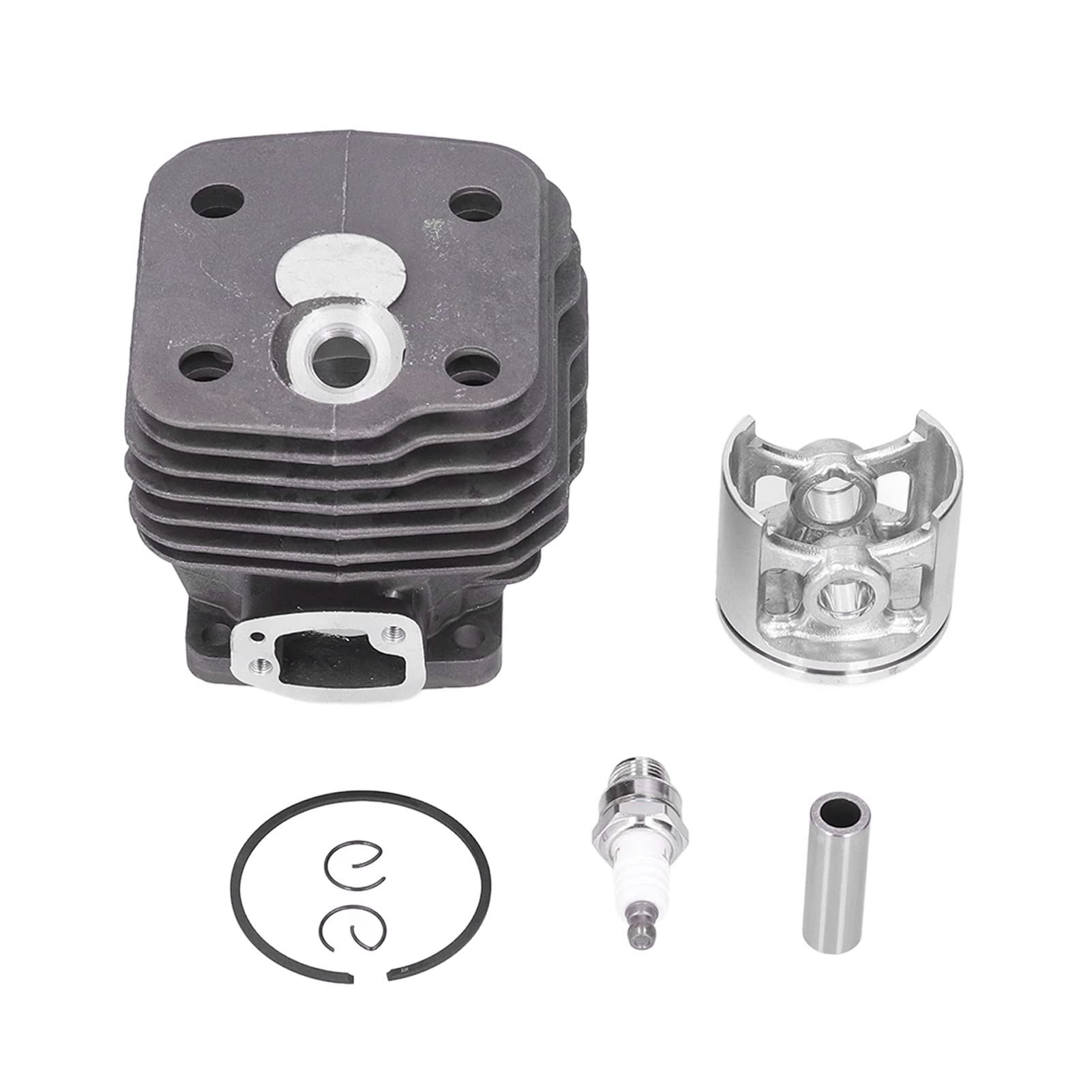 Kit Pistone Cilindro Motosega in Alluminio Resistente Adatto per 288 281 181 Set di Candele da 54 Mm per Appassionati di Motoseghe da Giardino