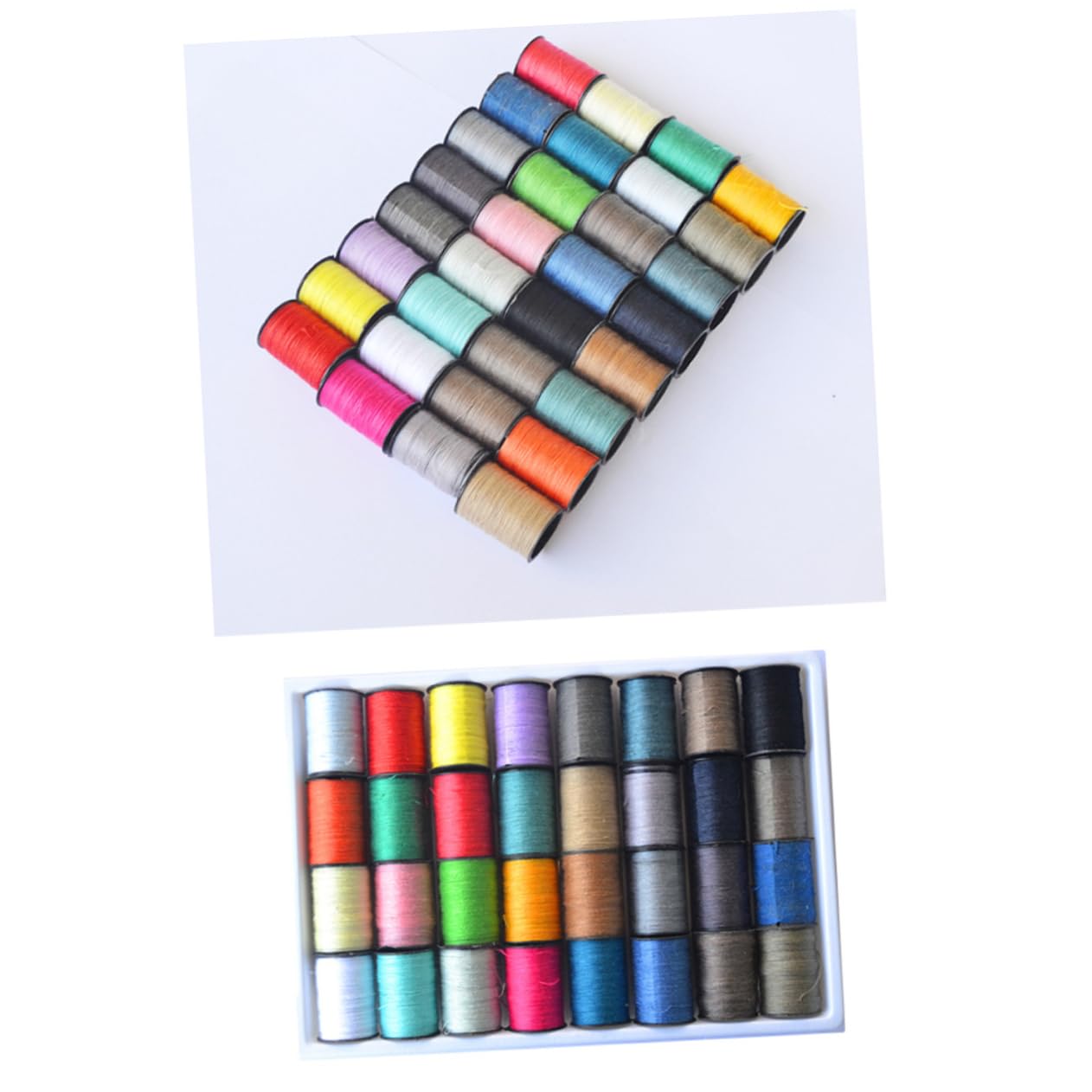 Poliestere Set di Fili da Cucito 60 Pezzi per Ricamo e Quilting