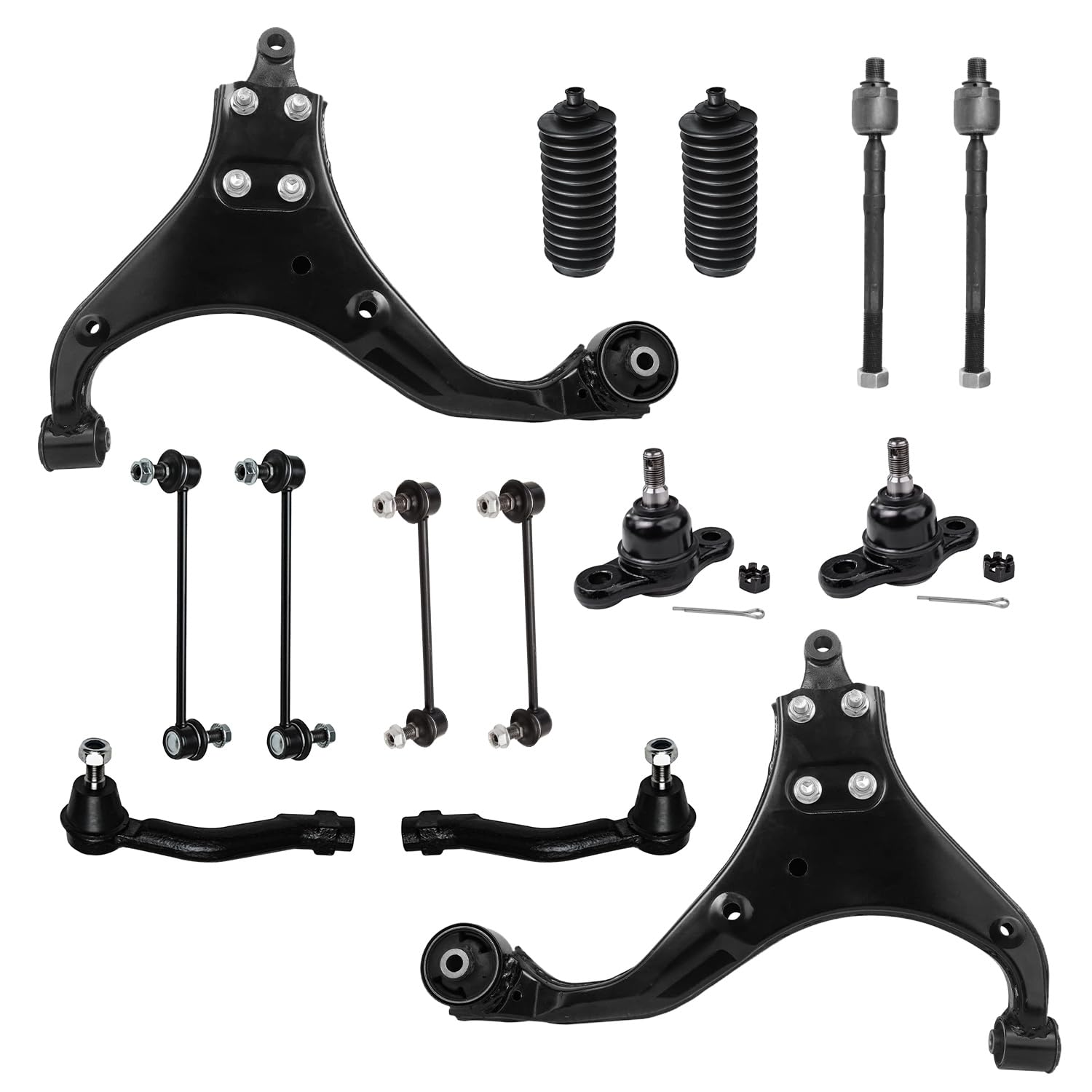 Detroit Axle - 14pc Front End Kit for 2005-2009 Tucson 2005-2010 Sportage