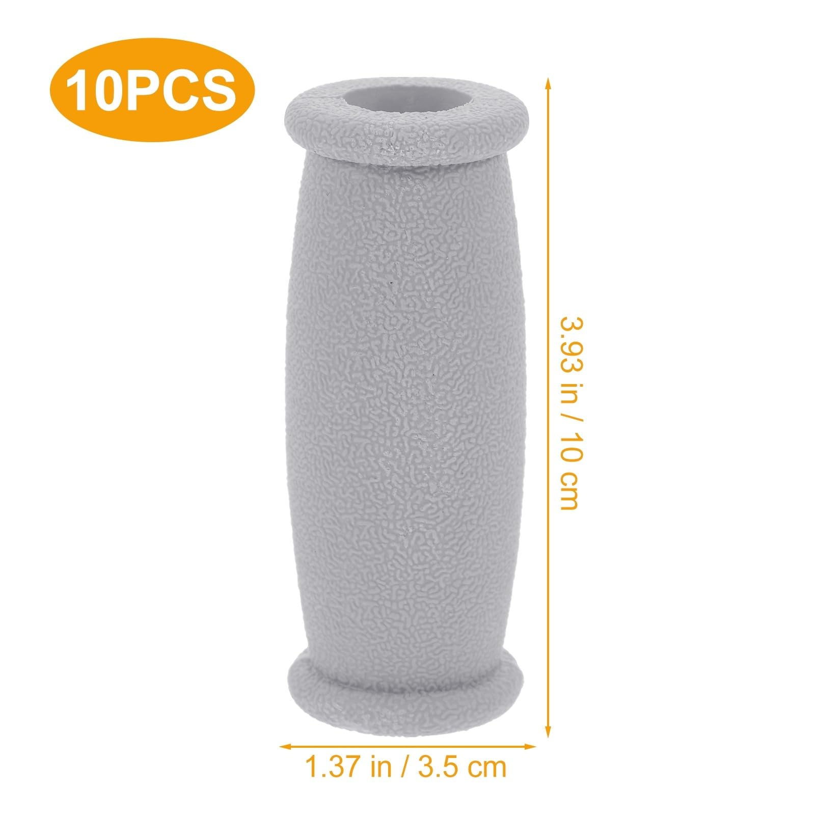 Healvian 10 Piezas Empuñadura para Muletas Recambio Antideslizante Cómoda Duradera Almohadilla Tpr para Soporte en Lesiones Uso Médico