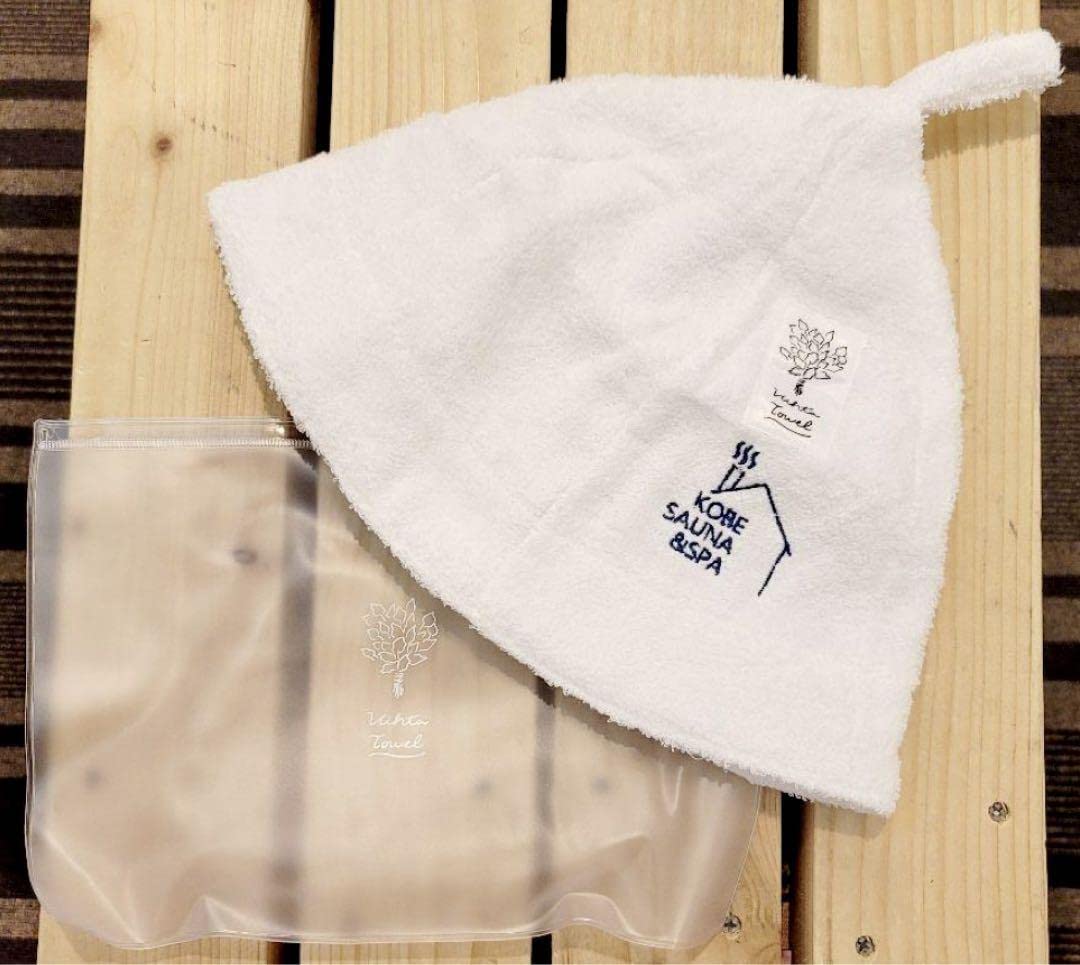 【希少新品】神戸サウナ＆スパ　サウナハット Amazon.co.jp: 神戸サウナ&スパ サウナハット サ道 サウナ
