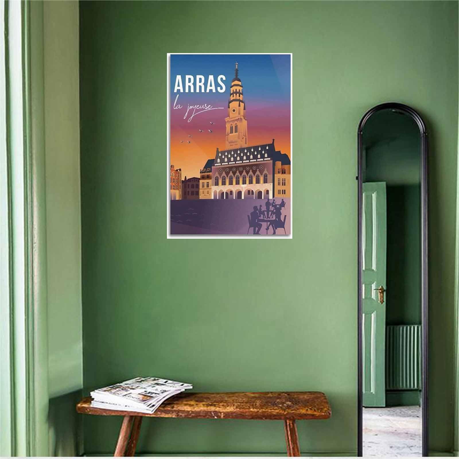 WEYUE Affiche Toile Bidart France Côte Basque Vintage - Décoration Murale 30x45cm Sans Cadre