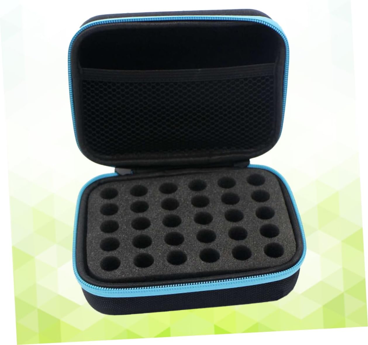 Didiseaon Bottle Essential Oil Storage Case Portable Organizer for Bottles Shockproof Travel Box with Zipper Closure Blue