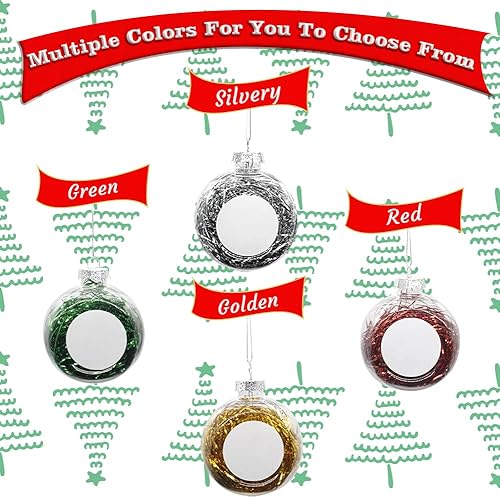 Miniatura 2 de AIFLM Personalized Photo Ball Ornament 2022 Custom Christmas Clear Ornament for CouplesPets Baby's First Christmas Decoration Xmas Gifts for Family