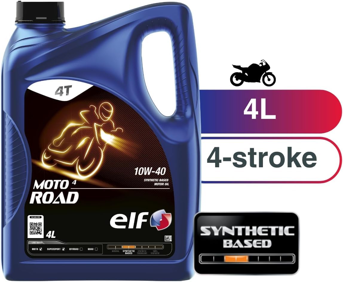 エルフ（ELF）エンジンオイルMOTO4　　5W-40　バイク用化学合成油4L Amazon | エルフ (ELF) エンジンオイル MOTO 4 ROAD 10W-40 バイク用