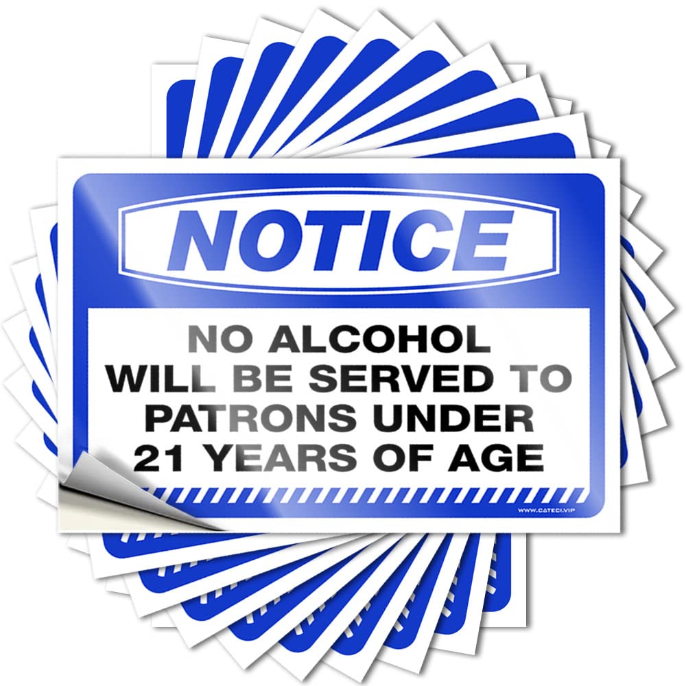 Gamers Accessories Case Saying | Notice No Alcohol Aesthetic Durable Vinyl Sticker Easy Apply for Boys(12X18CM)