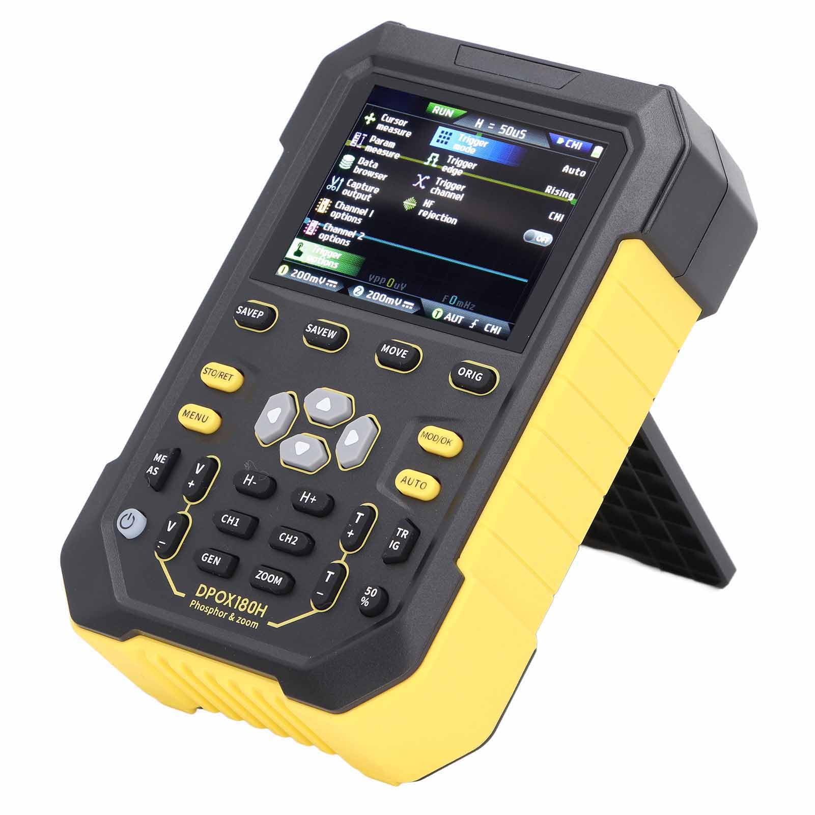 10.5cmテストＳとＦ 180MHz Bandwidth Oscilloscope with FFT Spectrum, Handheld