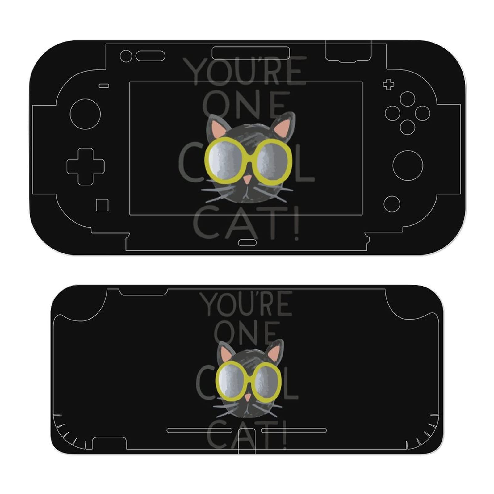 FunnyStar Sunglass Cool Cat Stickers Decals Cover Fashion Game Skin Sticker Skin Protector Full Set Compatible with