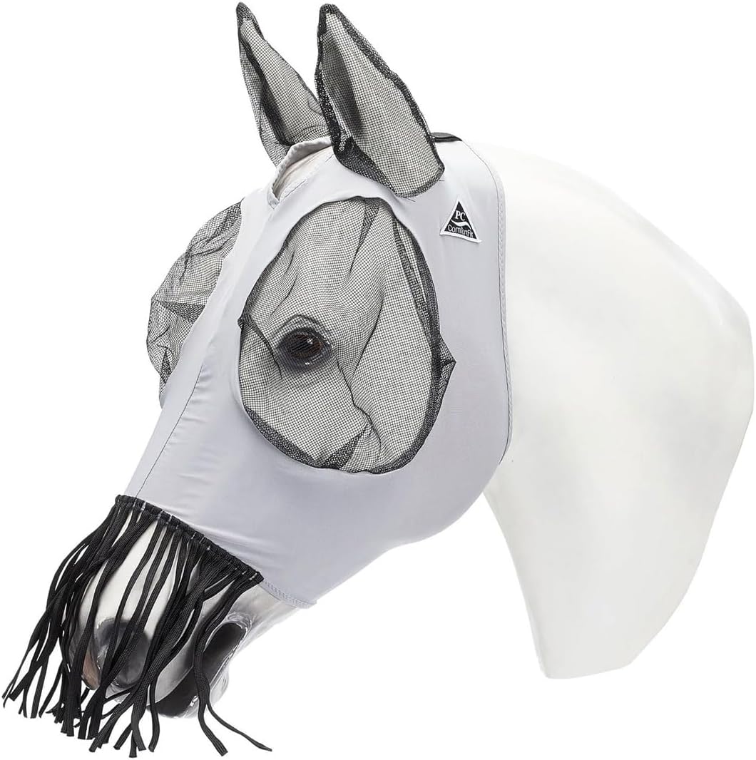 Sports Medicine Products, INC. Comfort Fly Lycra Mask Horse Face Mask with Nose Fringe Cob