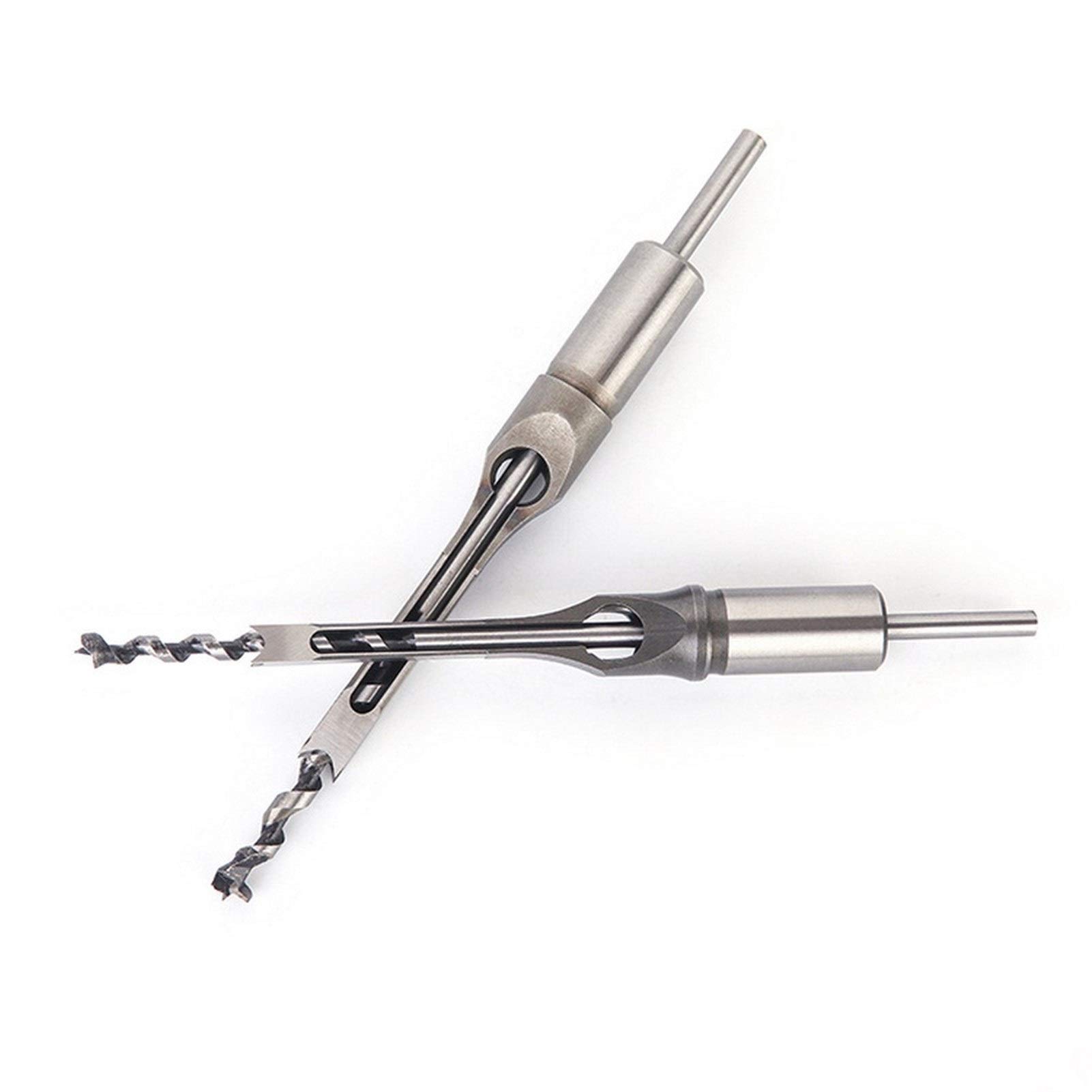 Set Di Punte Per Trapano Per Legno Con Foro Quadrato, Kit Di Strumenti Per Trapano Per La Lavorazione Del Legno, Foro Quadrato, Set Di 6 Punte Elicoidali, Set Di Punte Elicoidali Per Mortasatura, Con