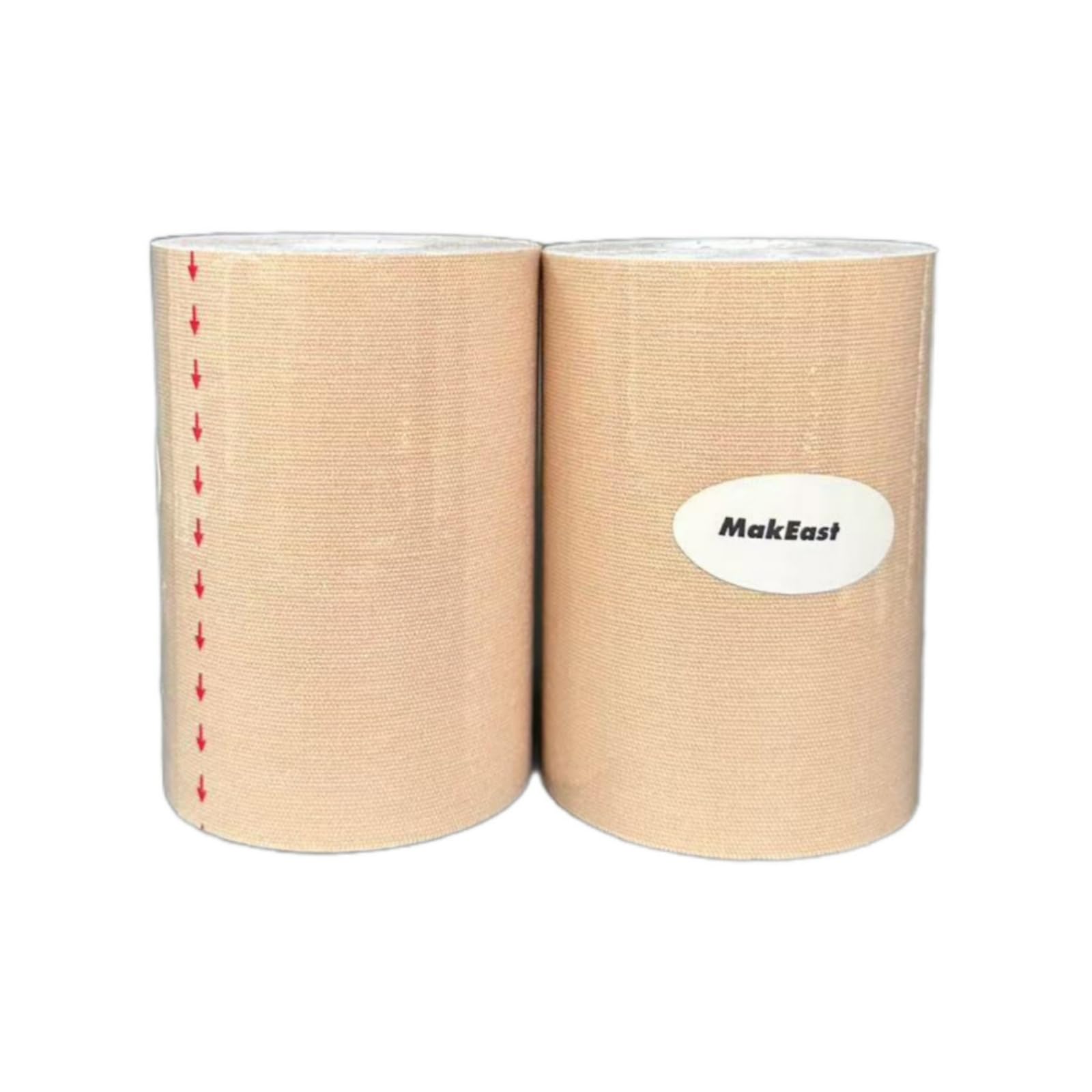 MakEast 2 Rolls Trans Tape for Transitioning Extra Wide Chest Binding Tape Latex Free FTM Chest Binder with Nipple Covers Ultra Sticky Waterproof & Flexible 4 in X 16.5 ft ()