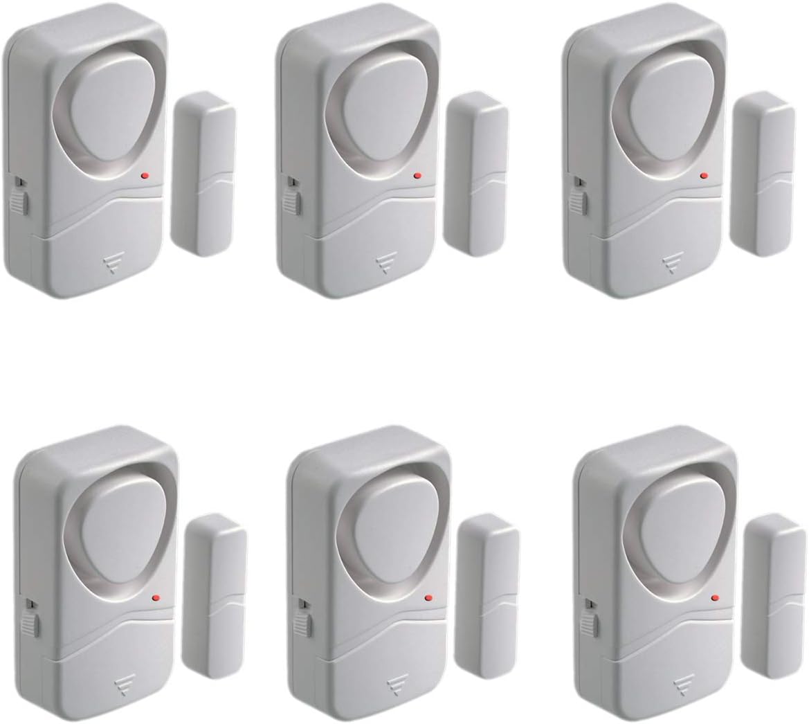 Door Alarm for Home Security, Updated Magnetic Alarm for Kids Safety, Chime Window Alarm Sensor, 110dB, Pool Alarm (2 Pack)