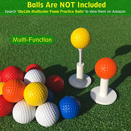 SkyLife Golf Rubber Tee Holder Set 2inch 4 Count for Driving Range Golf Practice Mat (2in 4count) - Thumbnail 6