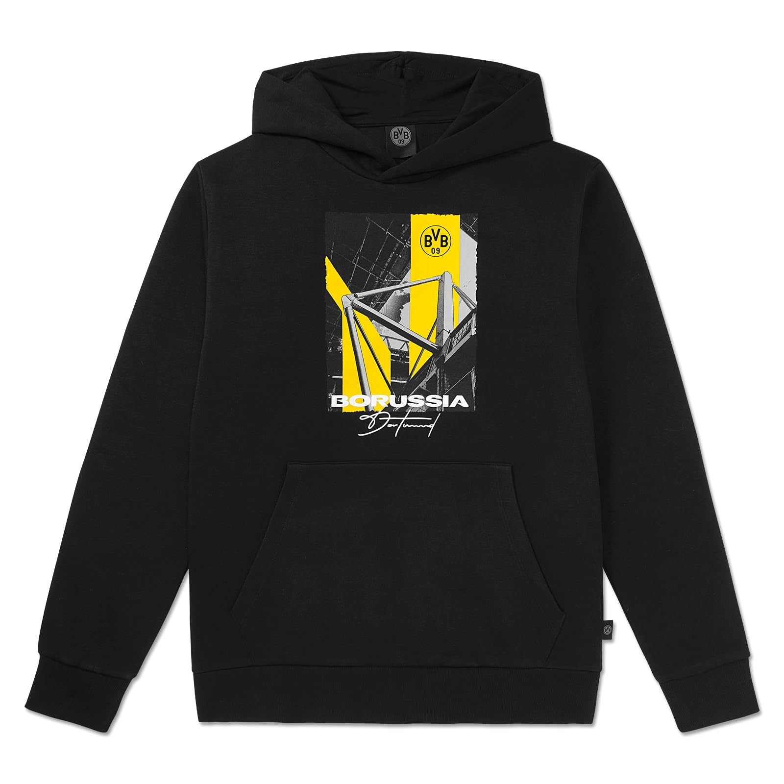 Borussia Dortmund Unisex BVB Matchday Hoodie Black Hoodie (Pack of 1)