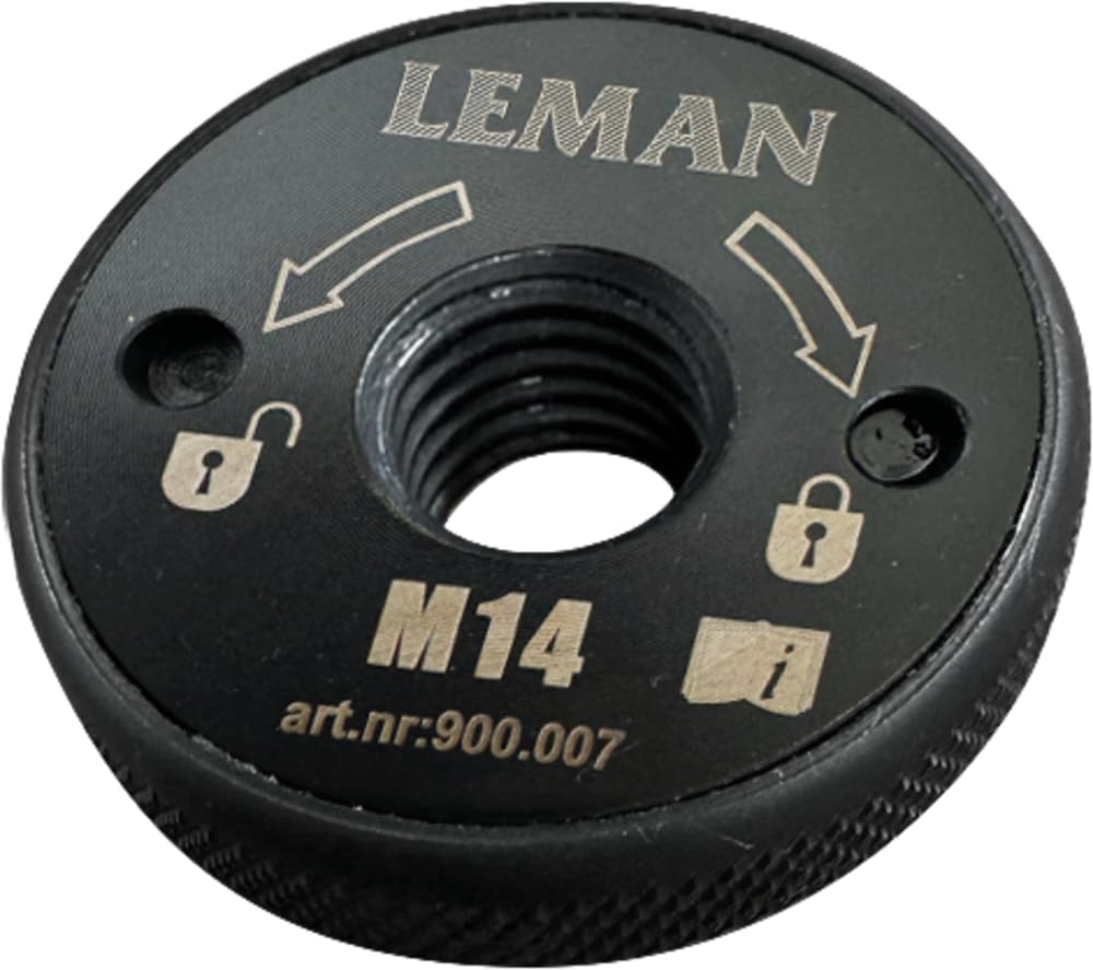 Écrou de meuleuse à serrage rapide M14 accessoire de fixation universel Leman
