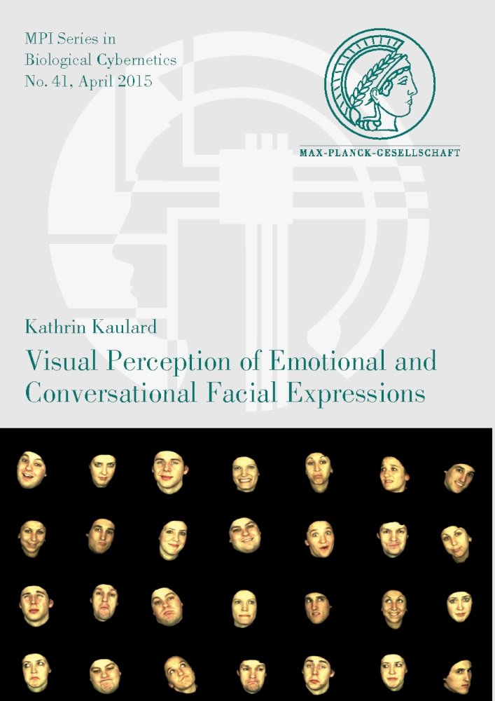 Buy Visual Perception of Emotional and Conversational Facial Expressions: 41 (Mpi Series in Biological Cybernetics) — BookShops.in
