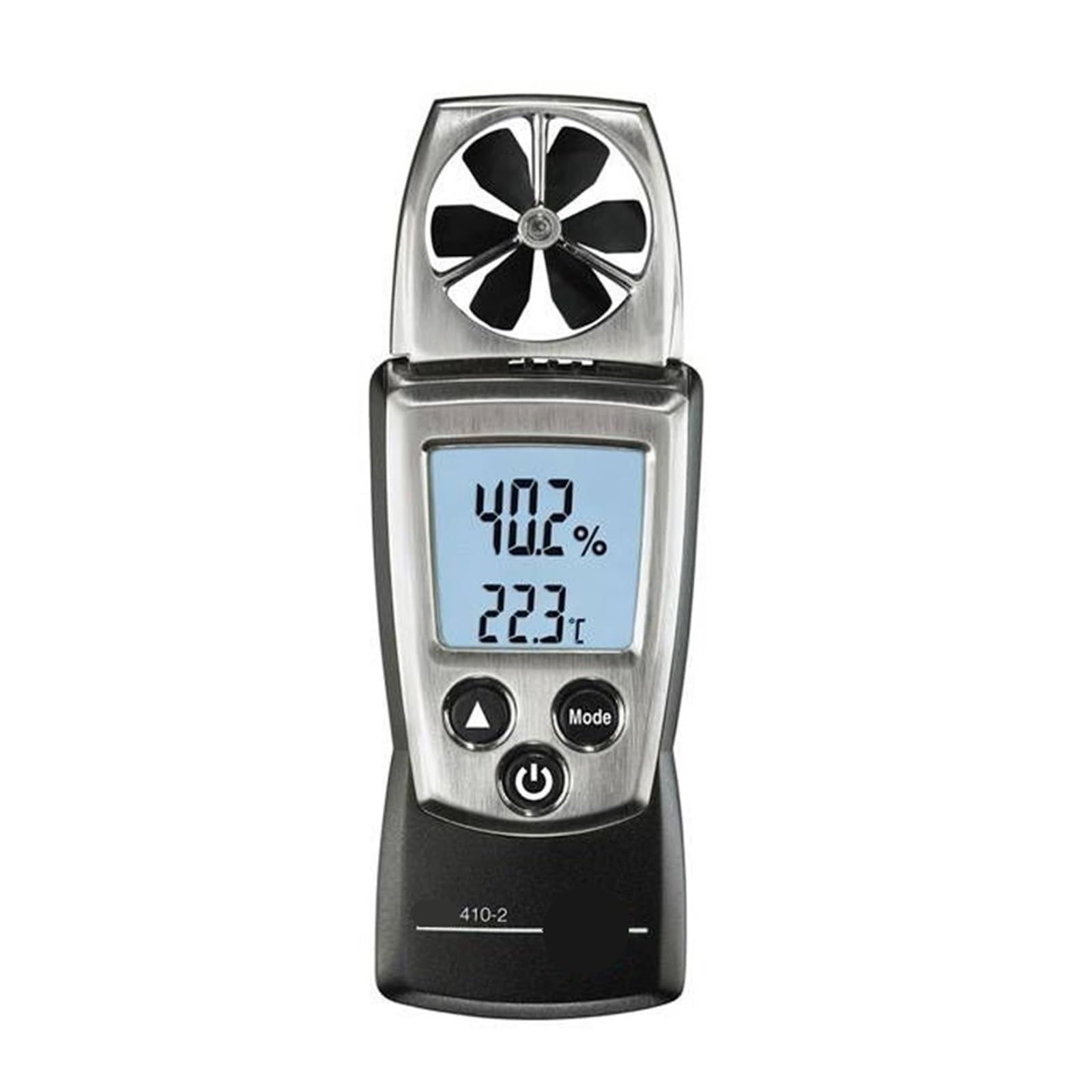 Anemometro, Rango de 0,4 a 20 m/s Anemómetro de sonda de paletas práctico Velocidad del viento Velocidad del flujo de aire/Temperatura/Humedad