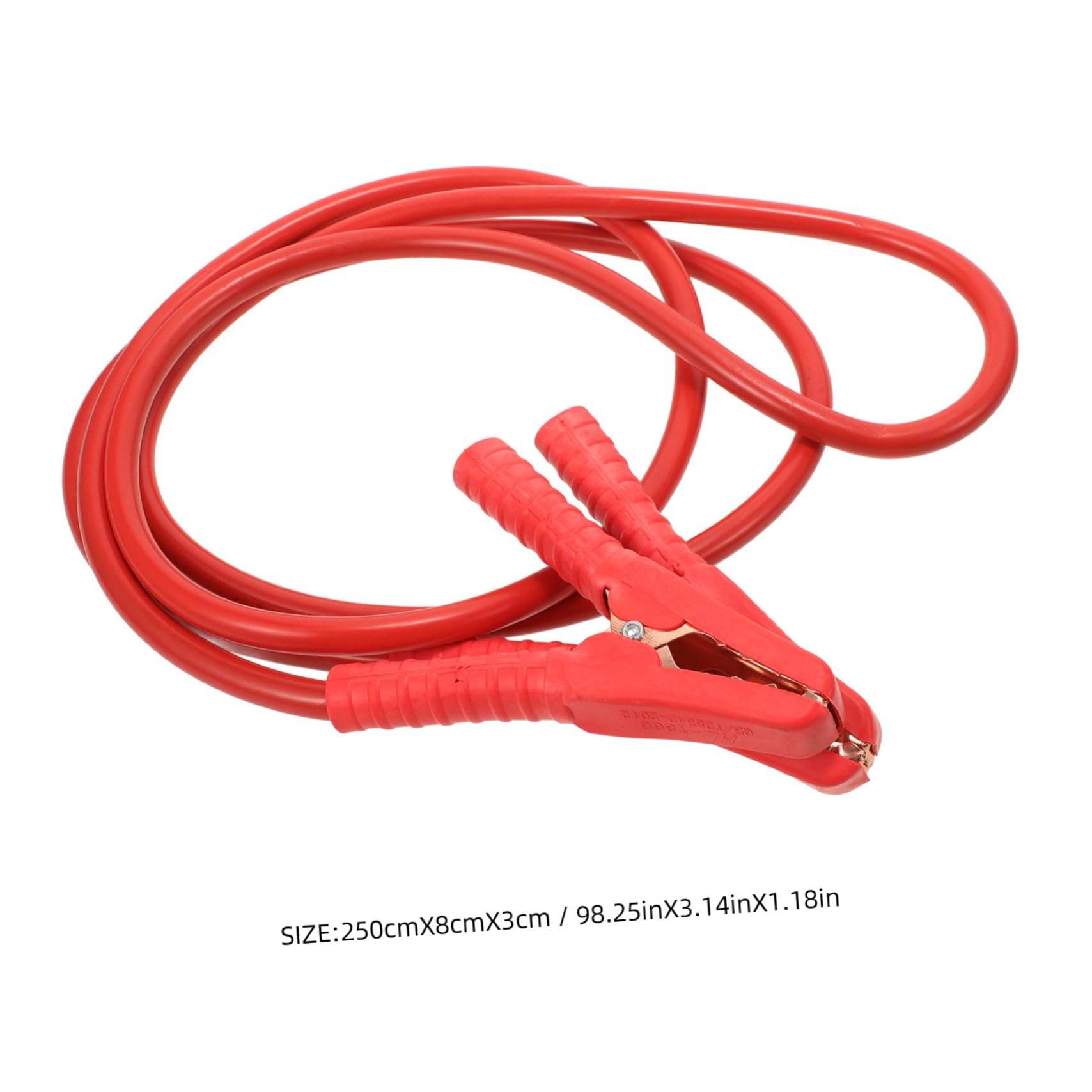 Cable de Arranque de Batería de Coche 2, 5m Cobre Plástico | Vehículo y Batería, Uso en Emergencias, Conexión Práctica y Cómoda, Referencia Eléctrica