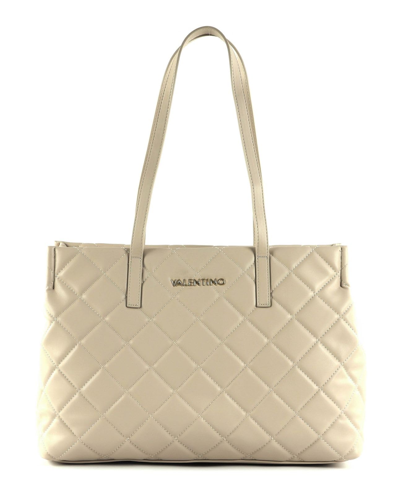 VALENTINO BAGS Umhängetasche Elegante Damen-Schultertasche in Beige mit Laptop-Fach und Details