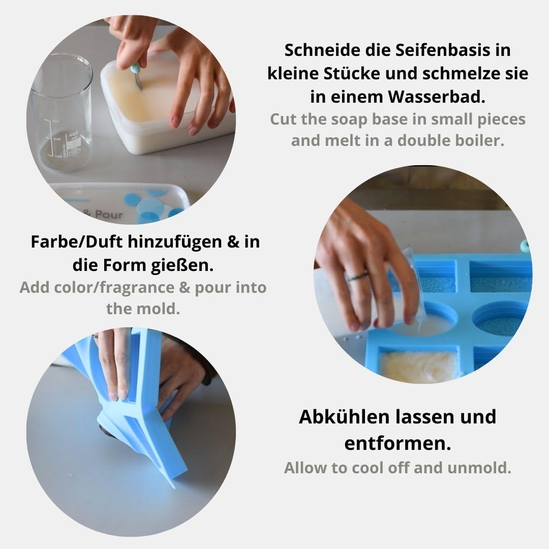 DistrEbution Seifenbasis Weiß 11,5kg - Seifenblock zum Seifengießen - Opak, Unparfümiert, Vegan, Tierversuchsfrei, Natürlich - Handwäsche, Seifenherstellung