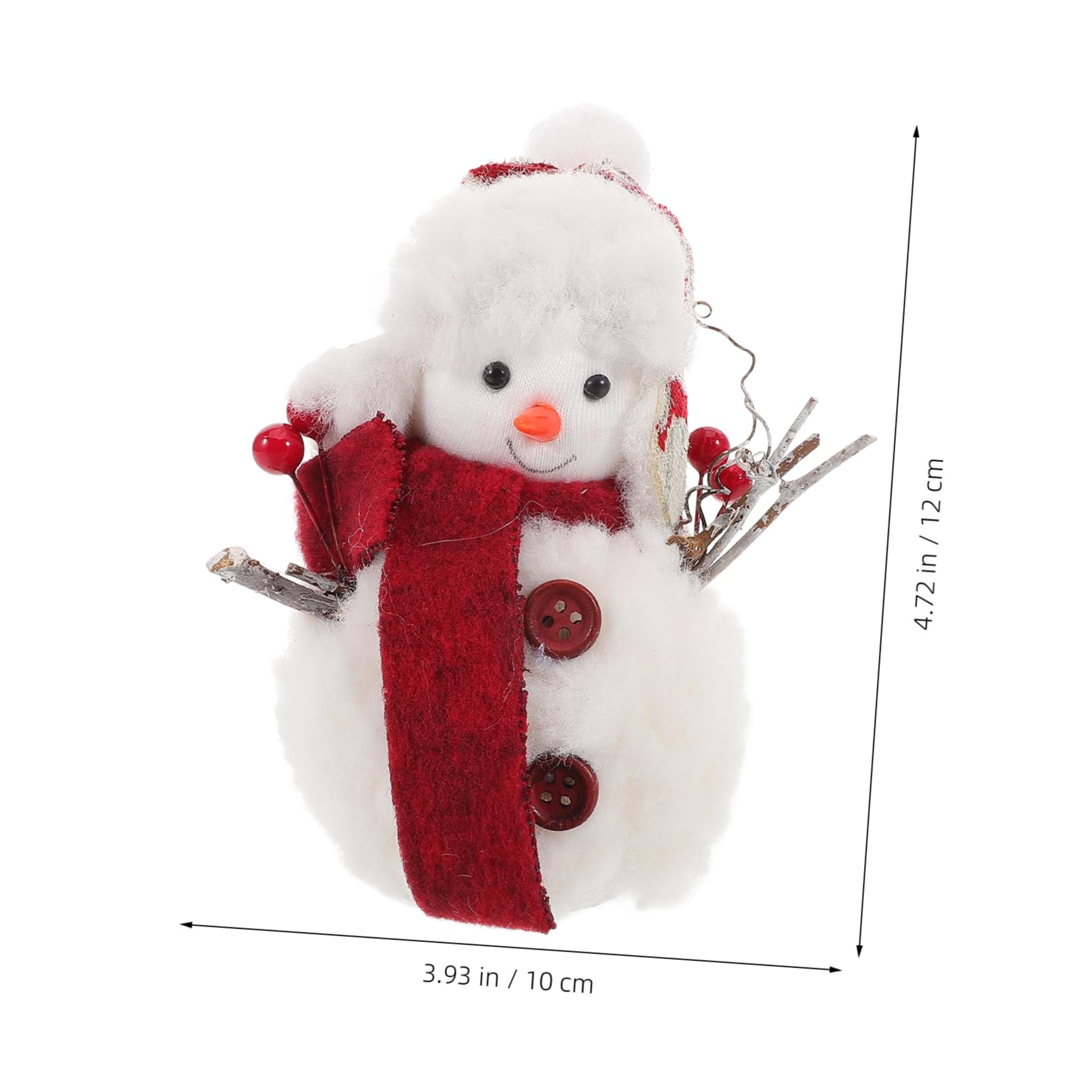 BCOATH Christmas Snowman Figurine Plush Knitted Decoration for Holiday Table Decor Adorable Indoor Ornament for Festive Home Ambiance for Spreading Cheer and Joy