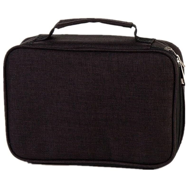 Estojo 72 Pens Escolar Box Nylon – Organização e Praticidade para Todas as Idades! (Preto)