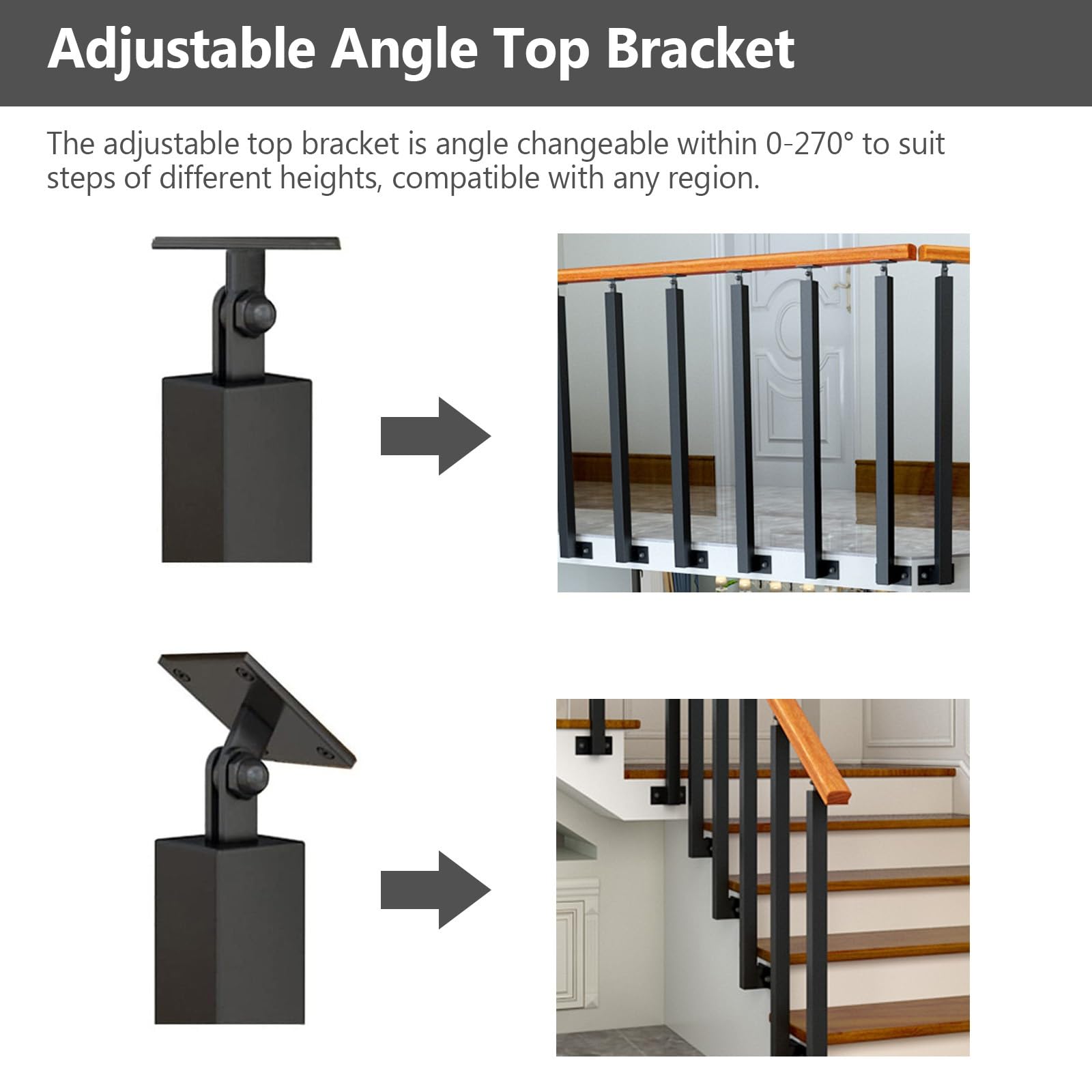 Amazon.co.jp: 手すり てすり 手摺 階段インテリア用鉄製手すり