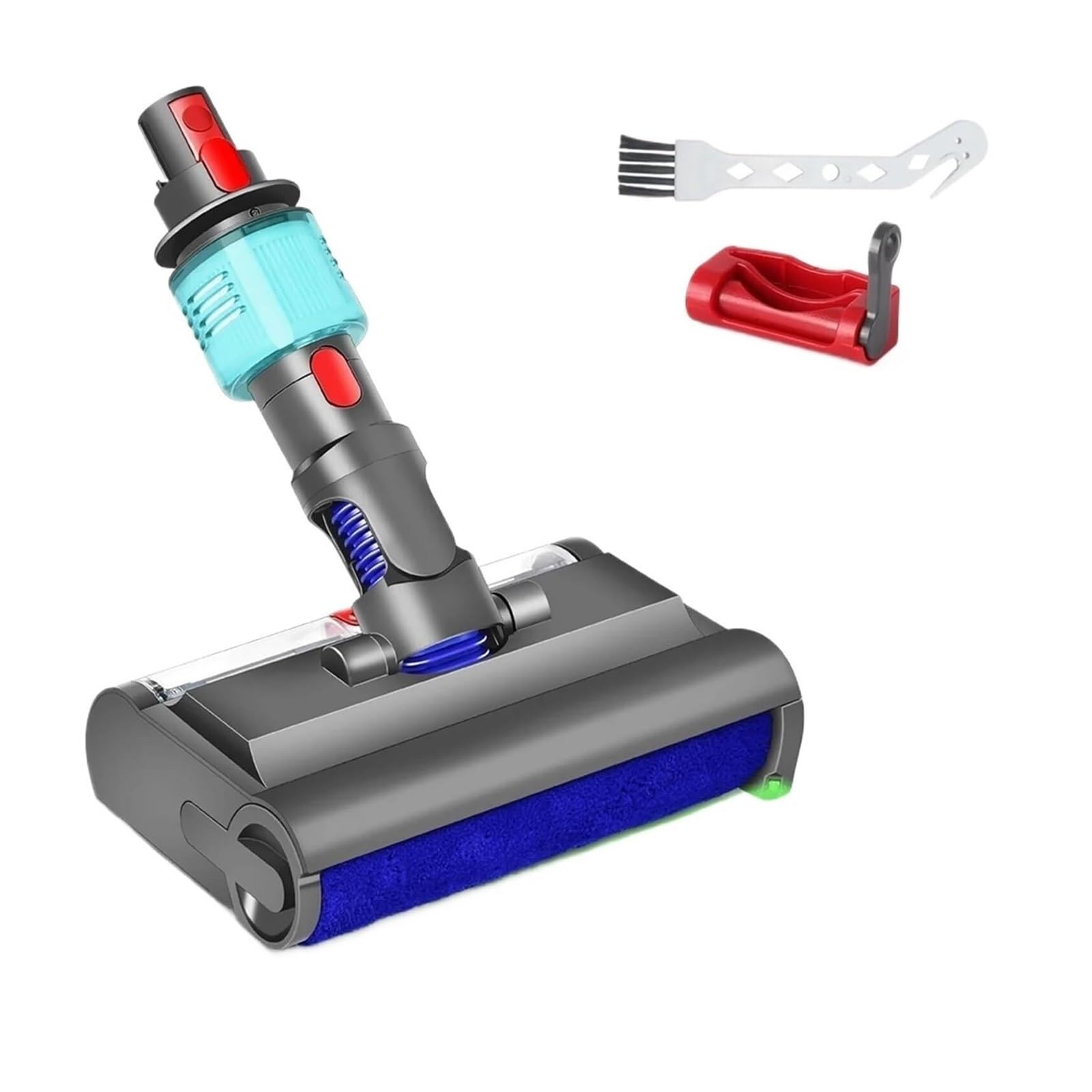 Compatibile con Dyson, V10 V11 V15 Testa Lavapavimenti Luce Verde