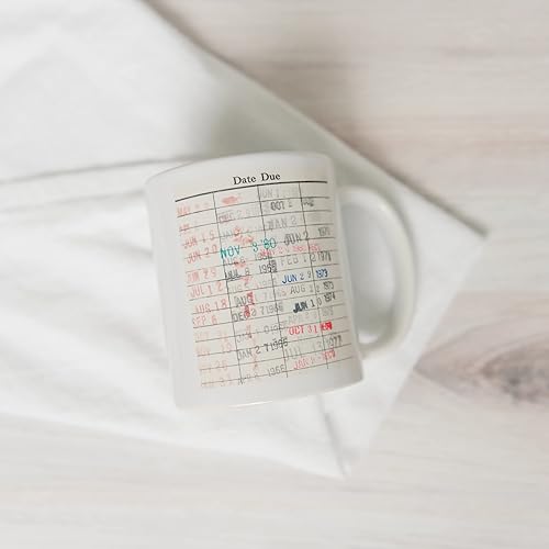 Miniatura 6 de Library Due Date Card Coffee Mug - Gift for readers, librarians
