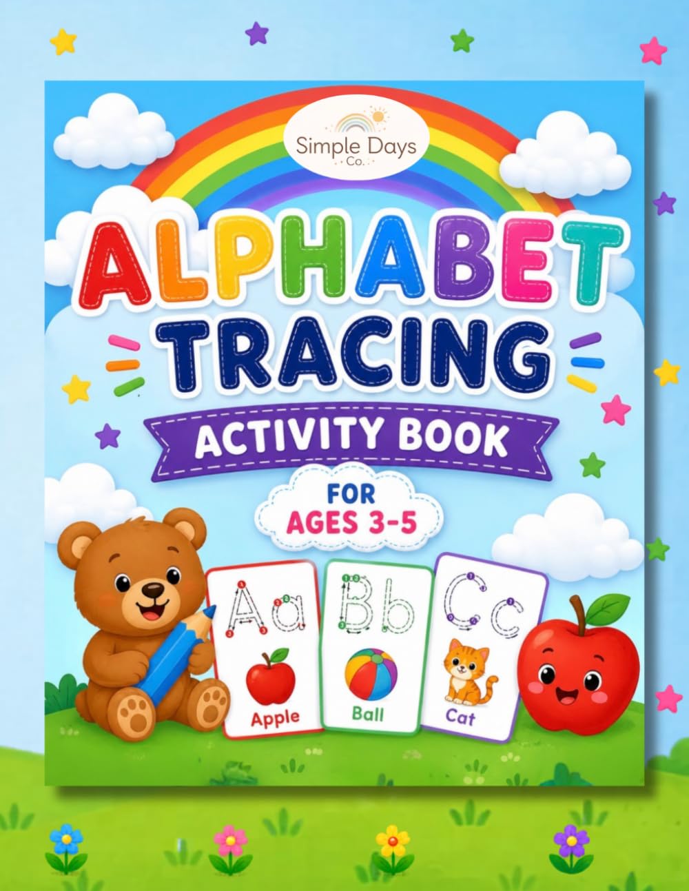 Alphabet Tracing Activity Book For Ages 3-5