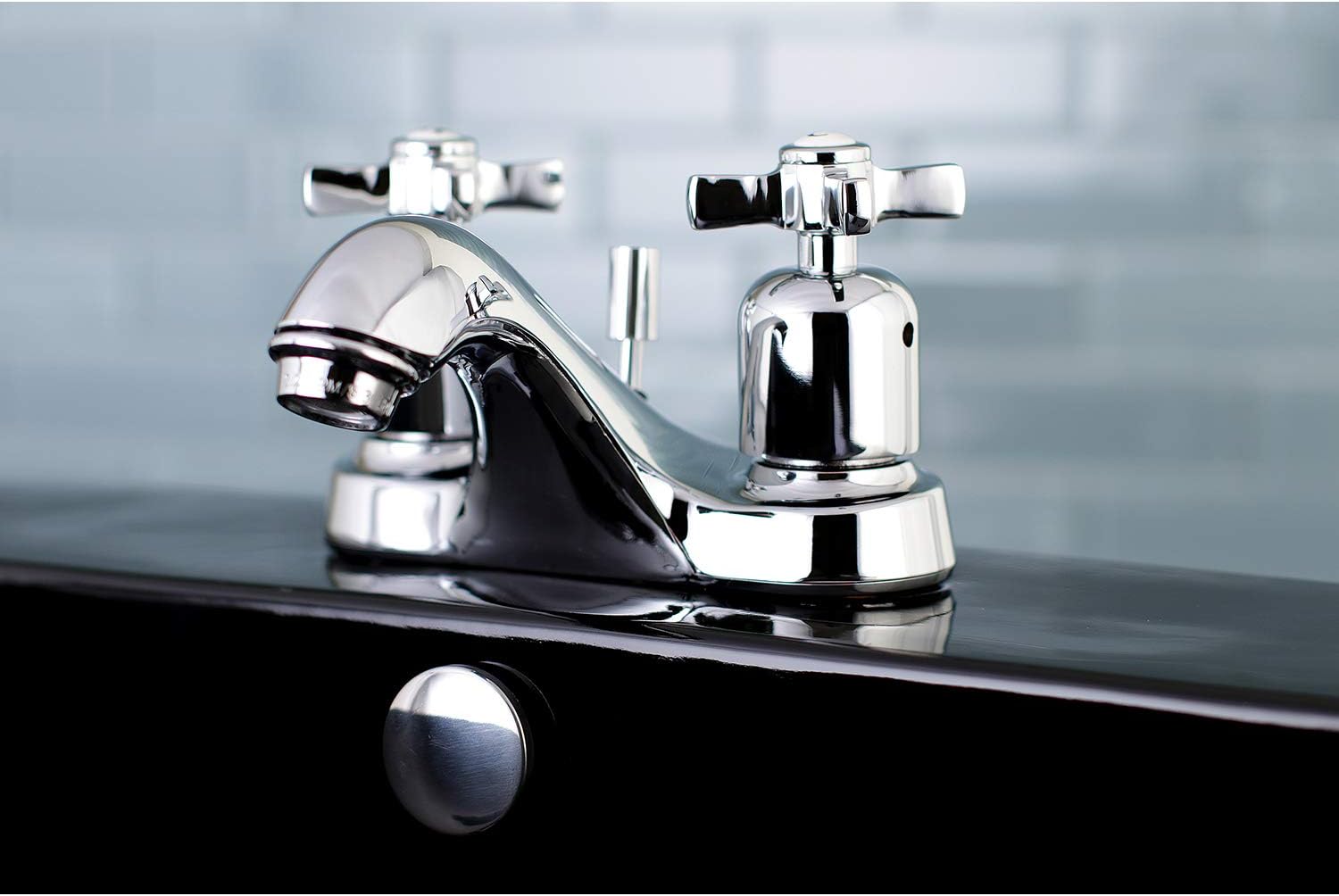 Kingston Brass FB5621ZX 4 in. Centerset Bathroom Faucet, Polished Chrome