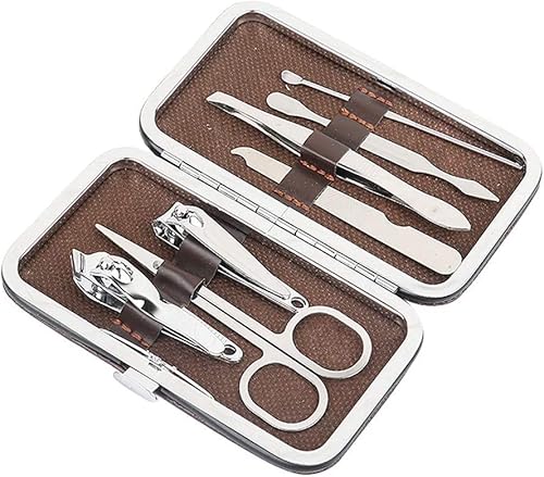 Dazii 爪切り ネイル道具・ケアツール ネイルケアセット 爪磨き 眉クリップ 耳かき 鼻毛カッター 7点セット