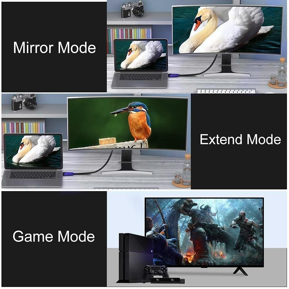 Cavo HDMI 4K/60HZ 20m (HDMI 2.0, 18 Gbps) Connettori Placcati Oro Ad Alta Velocità, Ethernet Audio Return, Compatibile 3D Con Laptop PS3 PC HDTV Proiettore