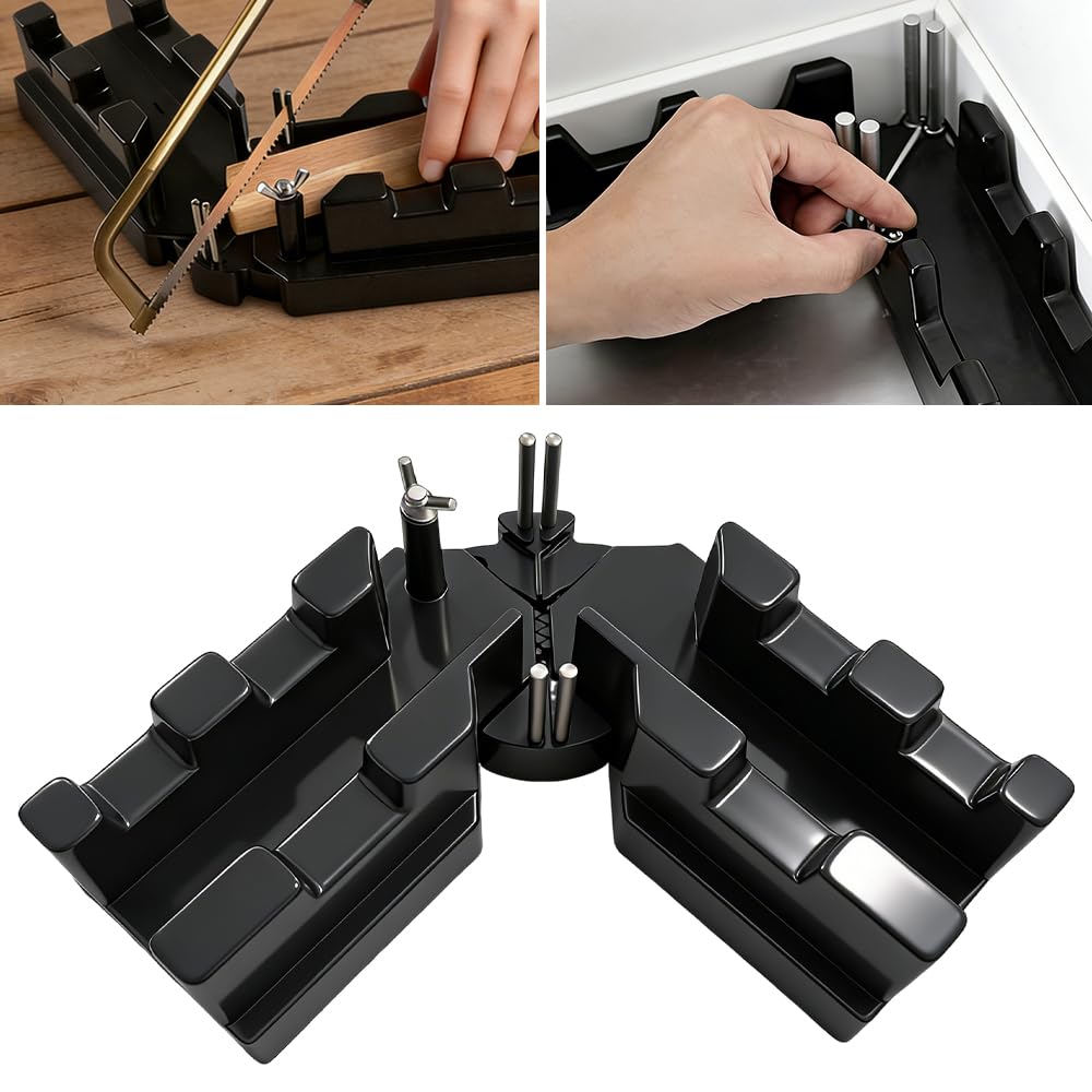 Xpjbkc 2 In 1 Mitre Measuring Cutting Tool, Bevel And Mitre Box, Measuring And Sawing Mitre Angle Finder 85-180°, For Precise Baseboards, For Home Industry Woodeworking, Pipeline Installation