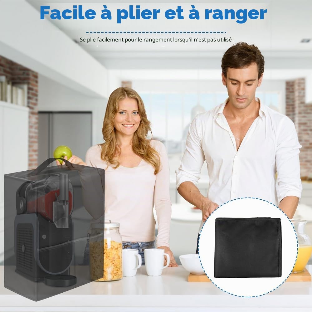 Housse pour Ninja SLUSHi Machine à Boissons Glacées, Couvercle de Machine à Slushie, Imperméable Et Anti-Poussière, pour Machine Ninja SLUSHi FS301EU et KLAMER Slush Machine(48 x 20 x 43 cm)