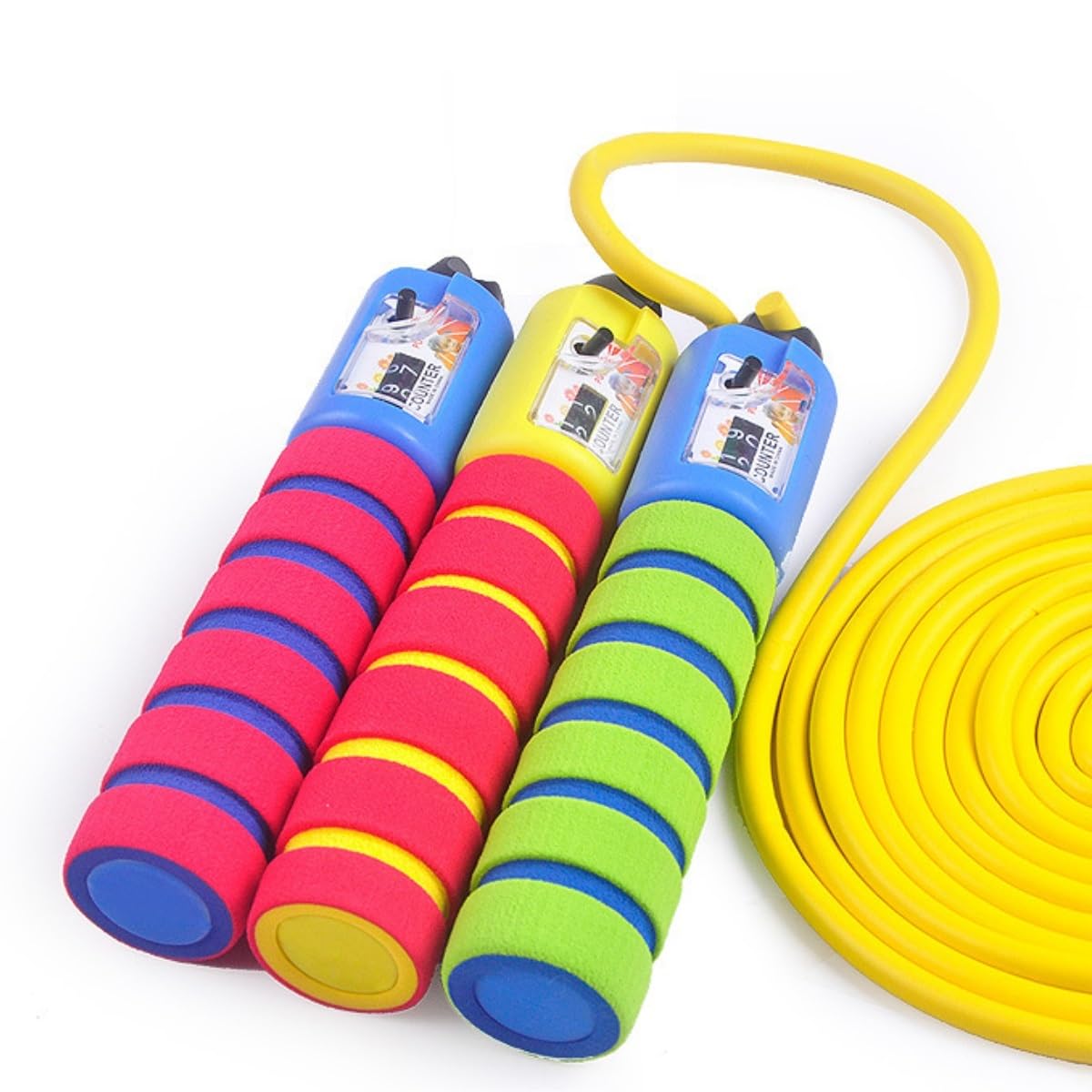 corde per saltare per adulti, Conteggio dell'attrezzatura for l'allenamento di esercizi fitness Lunghezza della corda regolabile Fitness for saltare(Rosso)