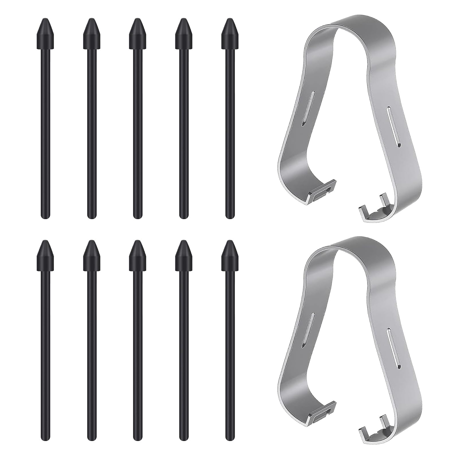 Pack de 12 Pointes pour Samsung S Pen, Compatible Galaxy Tab S8/S8+/S8 Ultra/S7/S7+/S7 FE/S6/S6 5G/S6 Lite, Noir