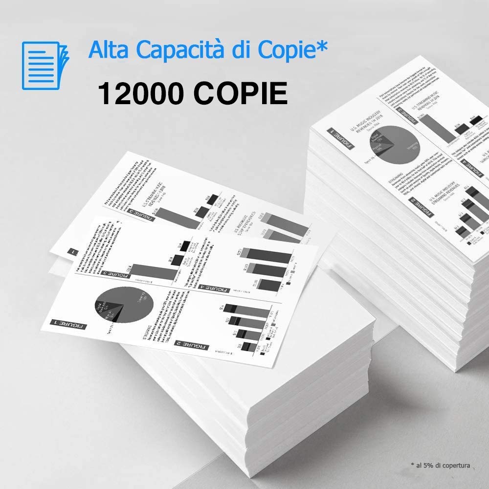 UWYNCS DR-2000 DR2000 Unit&agrave; Tamburo Nero Compatibile Per