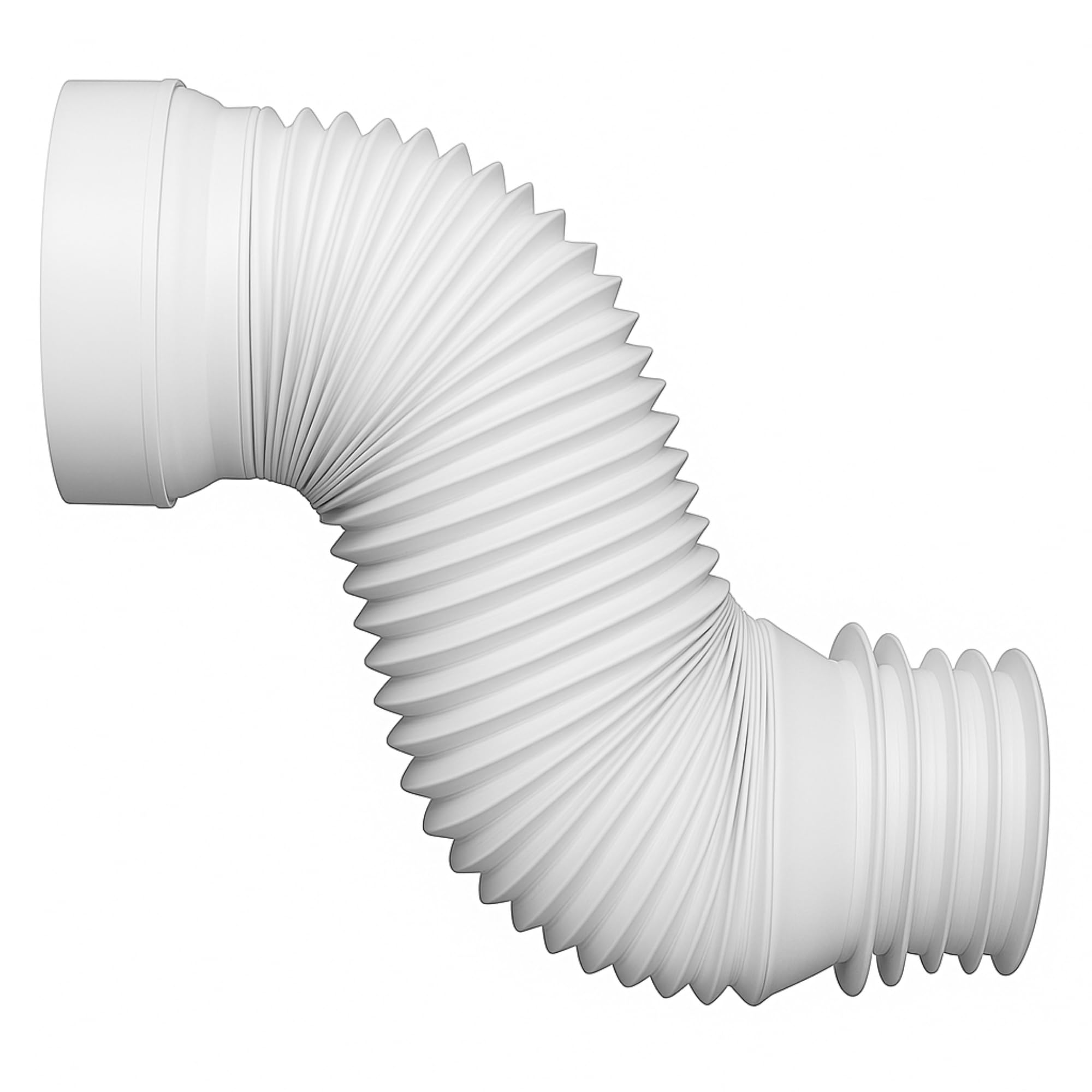 Jolly Flex, connettore esterno per vaschetta da 550 mm, prolunga per tubo di scarico WC flessibile, a tenuta stagna, a pressione
