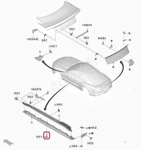 Miniatura 5 de Rexka Clip de retención de moldeo de panel basculante para Ford W707889-S300 Mustang 2013-2021, Expedition F-150 Fusion W707889S300, 10 unidades